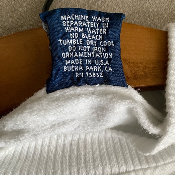 Vintage Sweatshirt Women’s Large Bar Harbor Maine Crewneck Made in the USA White - Picture 5 of 8